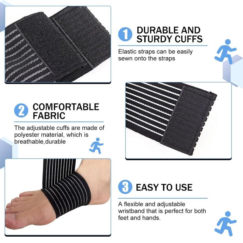 FAQUSA Compression Wrist Wraps, High-Elastic Wrist Bands Support for Men & Women, Breathable Elastic Brace for Sports, Pain Relief, & Injury Recovery for Weightlifting, Gym, Tendonitis & Carpal Tunnel (2 Pack) - Image 3